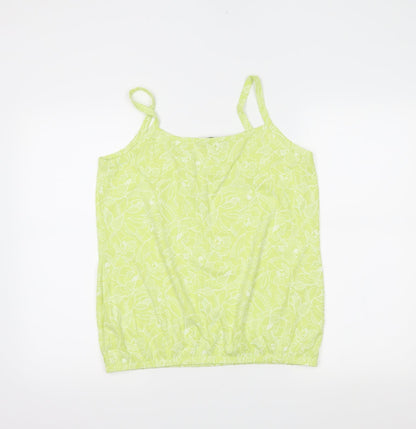 Womens UK Size 12 BM Green Basic Tank