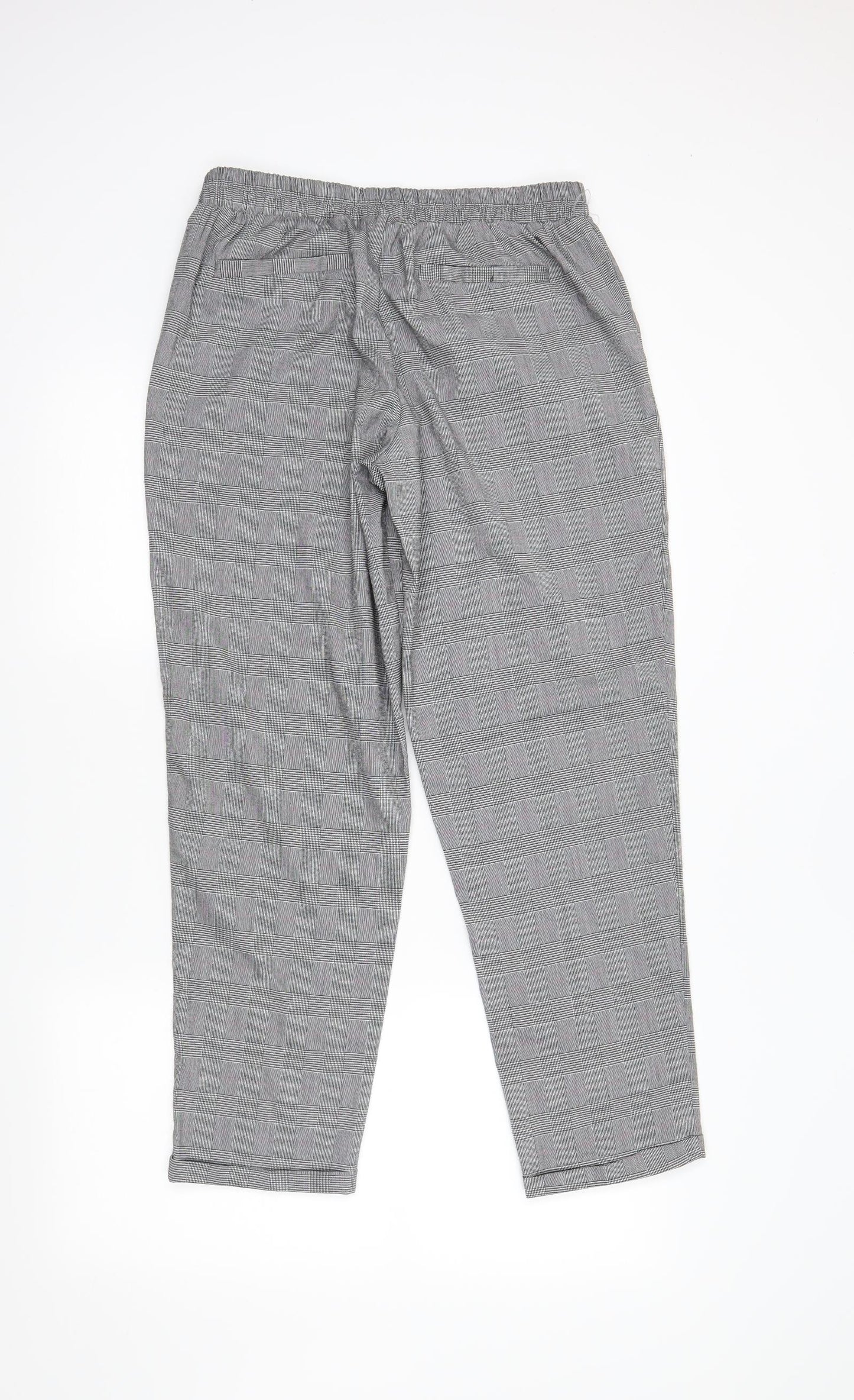 Womens UK Size XL sinsay Regular Fit Dress Pants Grey Trousers
