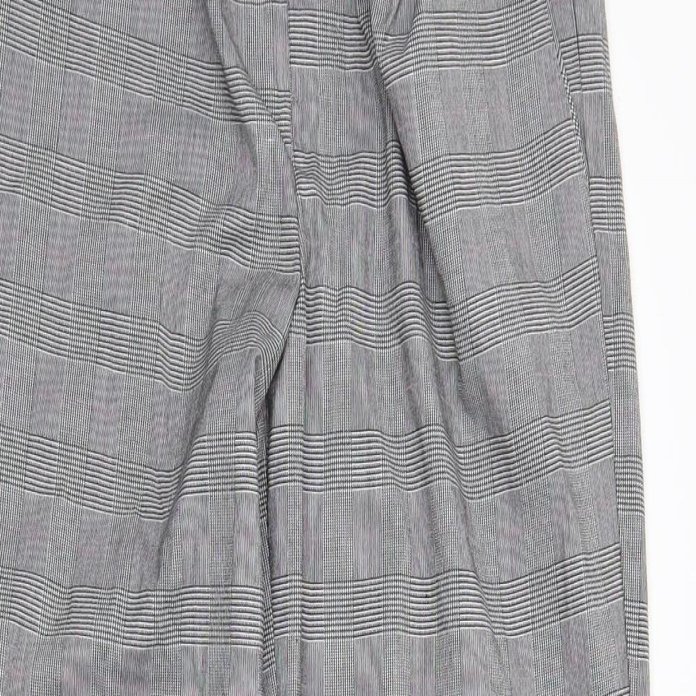 Womens UK Size XL sinsay Regular Fit Dress Pants Grey Trousers