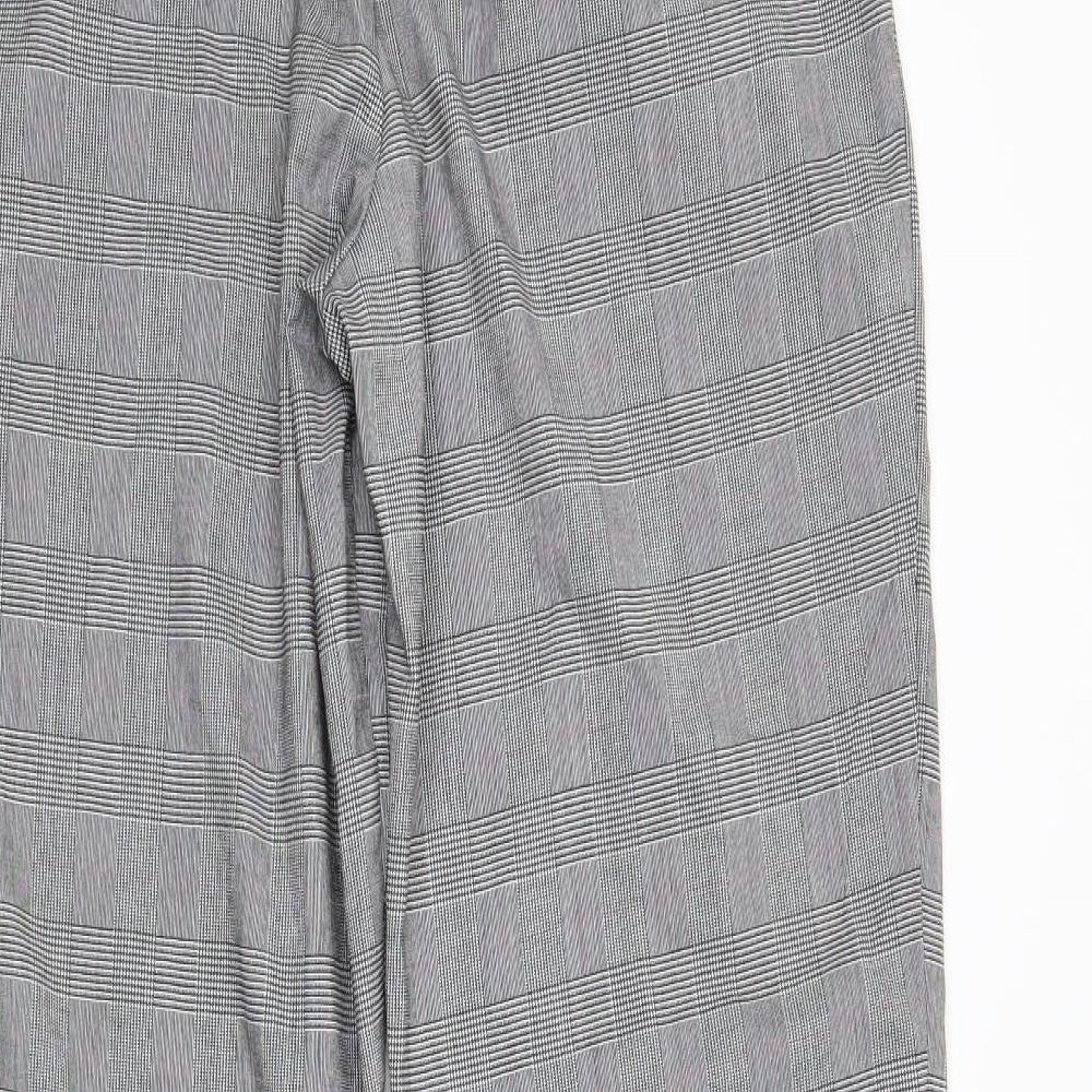 Womens UK Size XL sinsay Regular Fit Dress Pants Grey Trousers