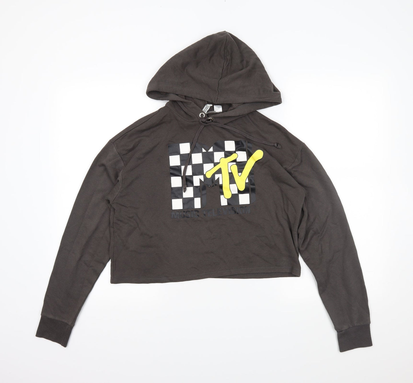 H&M Womens Grey   Pullover Hoodie Size S