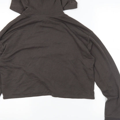 H&M Womens Grey   Pullover Hoodie Size S