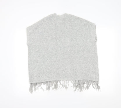 YD Girls Grey   Wrap Jumper Size 8-9 Years