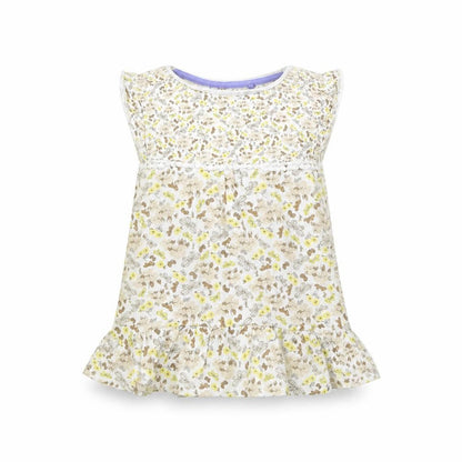 Tu Girls White Floral  Fit & Flare  Size 3 Years