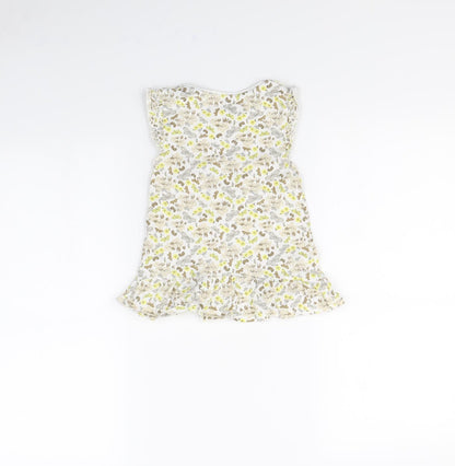 TU Girls White Floral  Fit & Flare  Size 3 Years