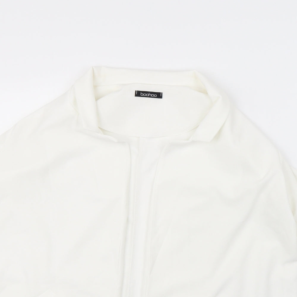 Boohoo Womens White   Jacket  Size 12