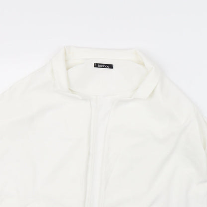 Boohoo Womens White   Jacket  Size 12