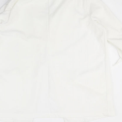 Boohoo Womens White   Jacket  Size 12