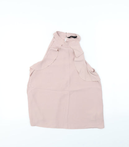Womens UK Size 8 New Look Pink Basic Tank