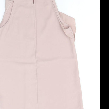 Womens UK Size 8 New Look Pink Basic Tank