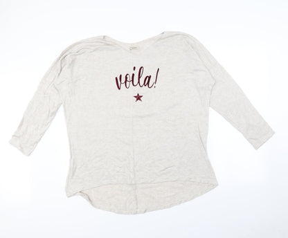 Viola Borghi Womens Ivory   Pullover Jumper Size 2XL