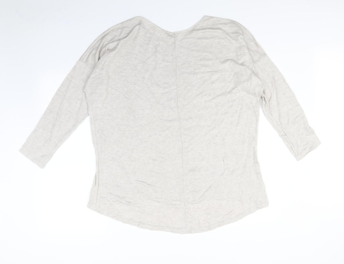 Viola Borghi Womens Ivory   Pullover Jumper Size 2XL