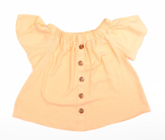 F&F Womens Orange   Basic Blouse Size 12