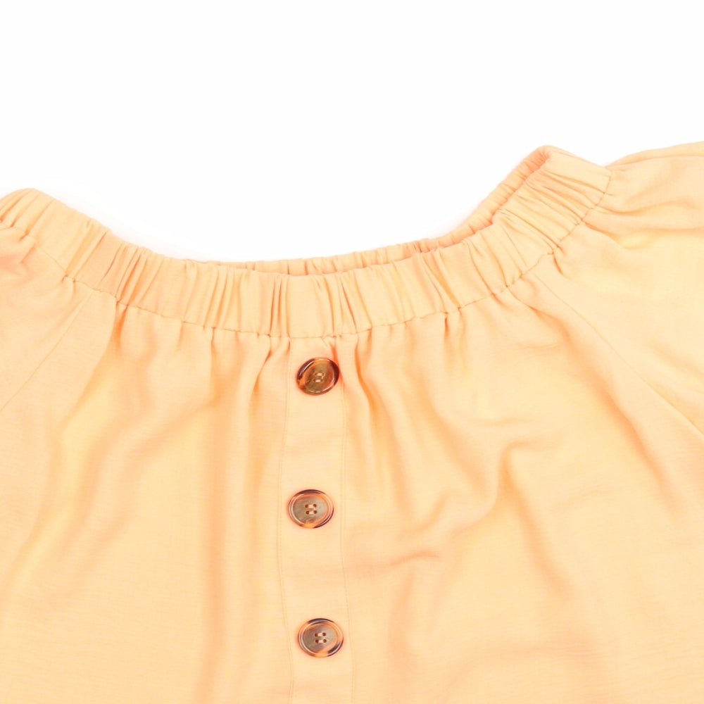 F&F Womens Orange   Basic Blouse Size 12