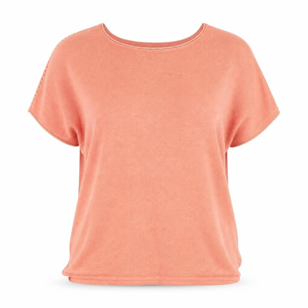 Next Womens Orange  Knit Pullover Jumper Size 14