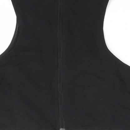 Womens UK Size 12 Missguided Black Cropped Blouse
