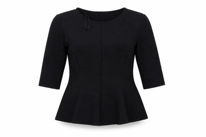 Womens UK Size 6 Atmosphere Black Basic T-Shirt
