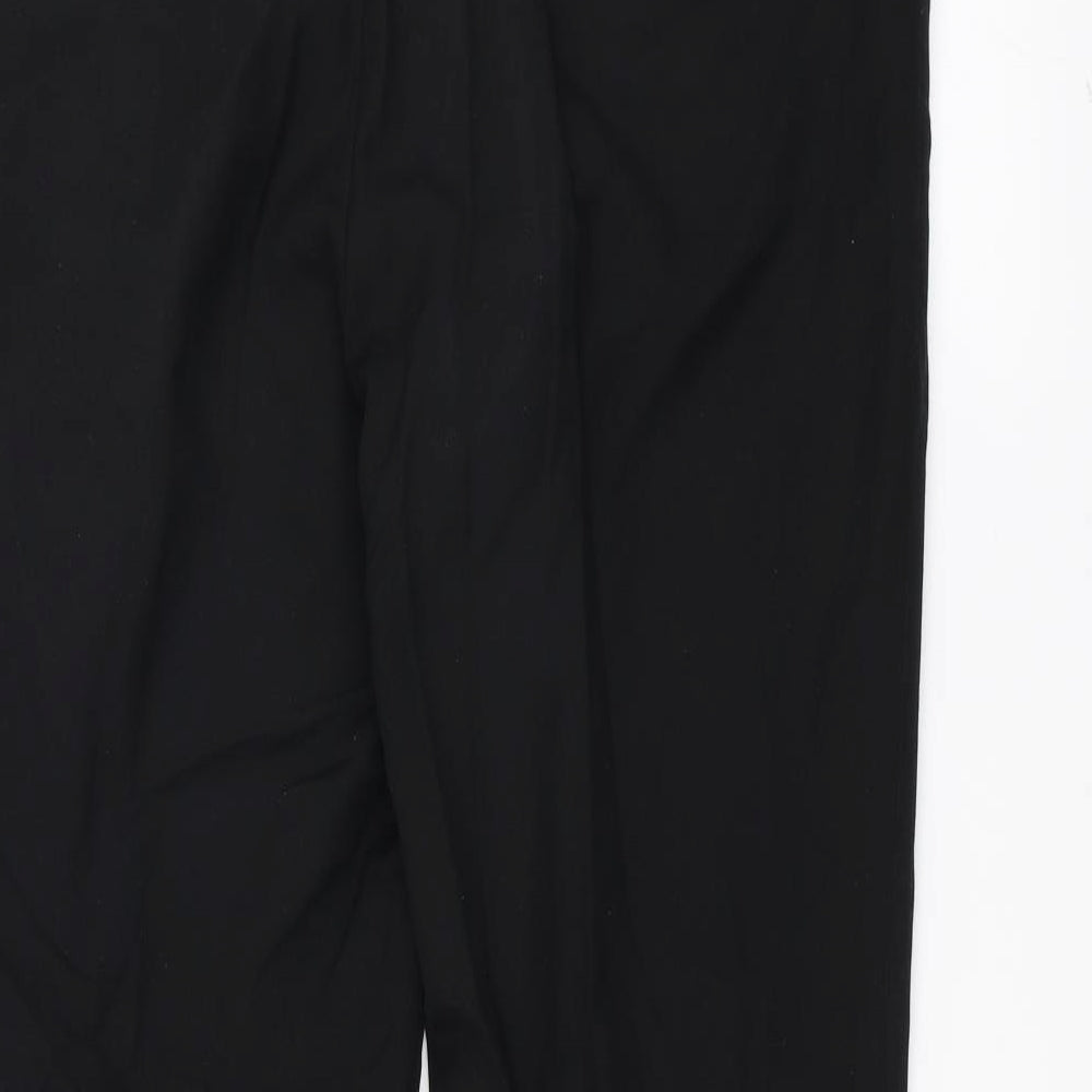 Womens UK Size 38 Preworn Regular Fit  Black Trousers