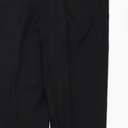 Womens UK Size 38 Preworn Regular Fit  Black Trousers