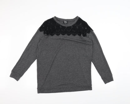 Gypsy Heart Womens Grey   Pullover Jumper Size M