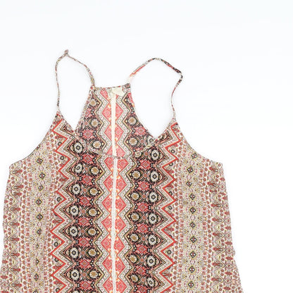 Japna Womens Brown   Basic Blouse Size L