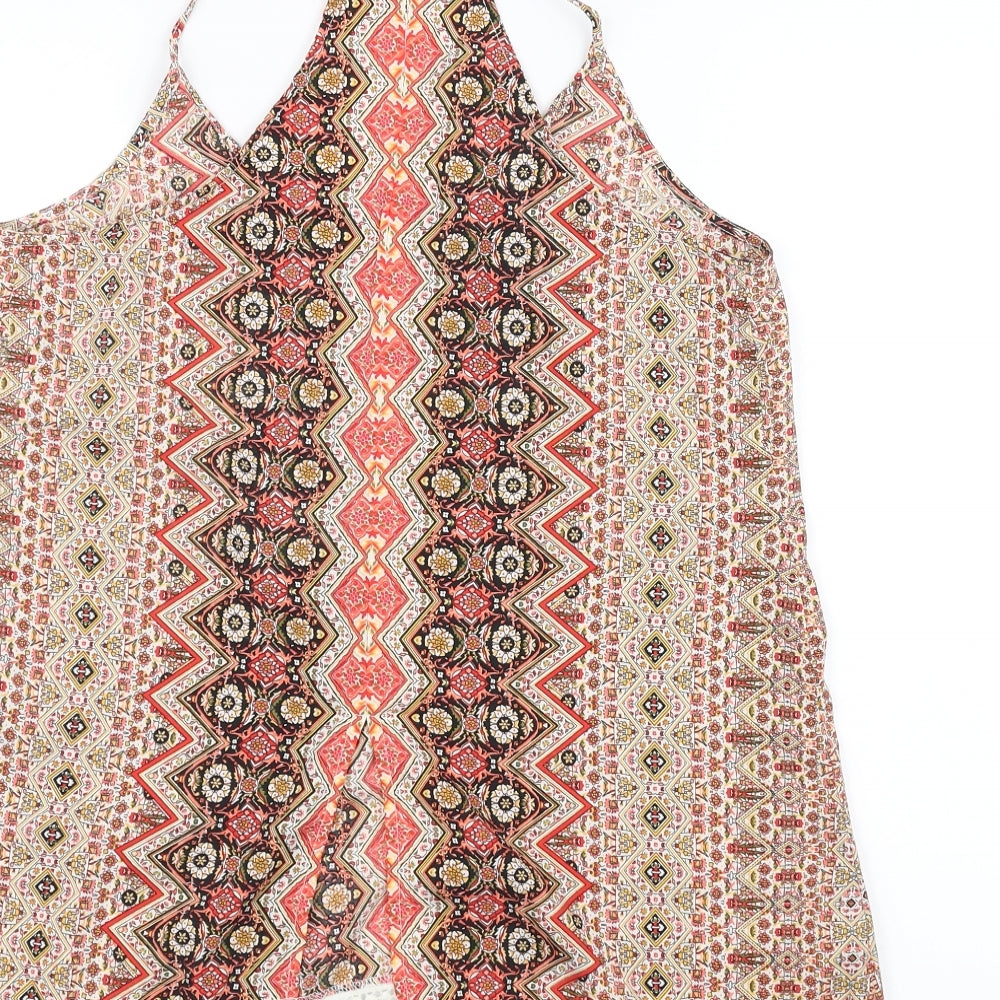 Japna Womens Brown   Basic Blouse Size L