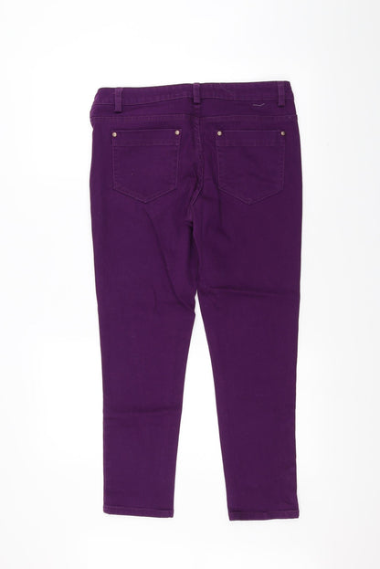 Cherokee Womens Purple   Straight Jeans Size 10 L24 in