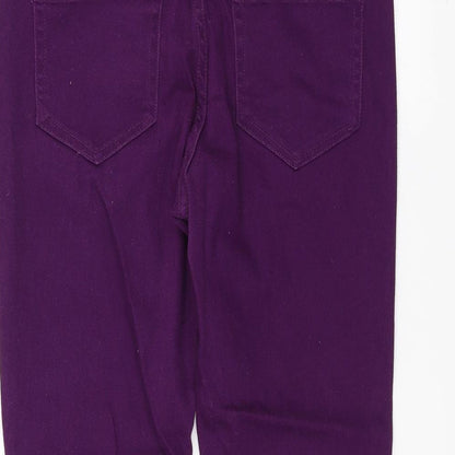Cherokee Womens Purple   Straight Jeans Size 10 L24 in
