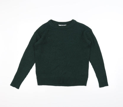 Dorothy Perkins Womens Green  Knit Pullover Jumper Size 8