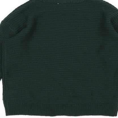 Dorothy Perkins Womens Green  Knit Pullover Jumper Size 8