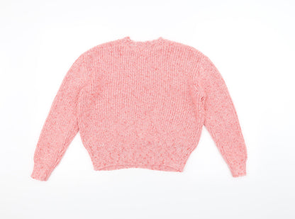 George Womens Pink   Pullover Jumper Size M