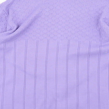 Capers Womens Purple  Knit Jacket Coatigan Size 2XL
