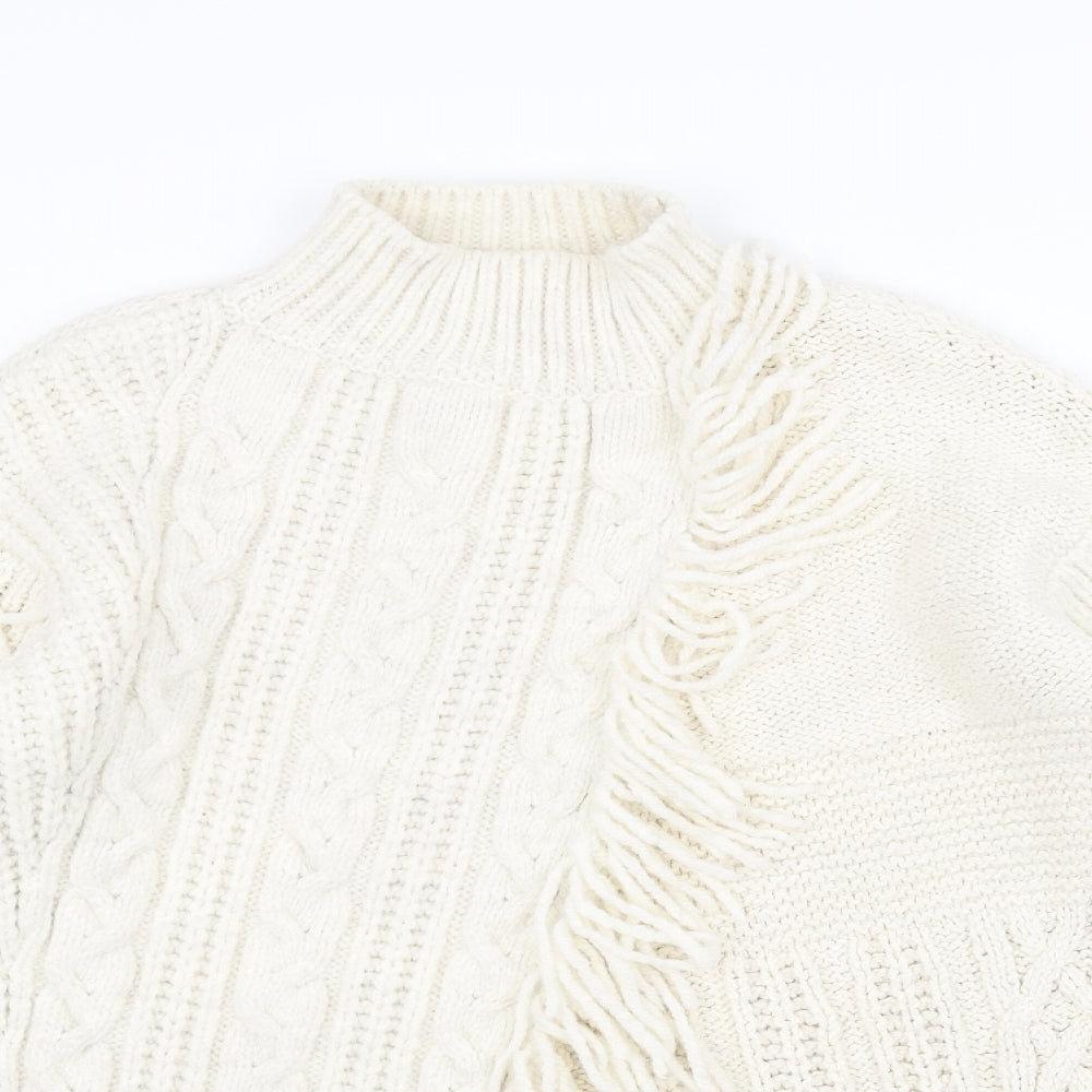 Marks & Spencer Womens White  Knit Pullover Jumper Size M