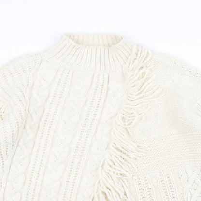 Marks & Spencer Womens White  Knit Pullover Jumper Size M