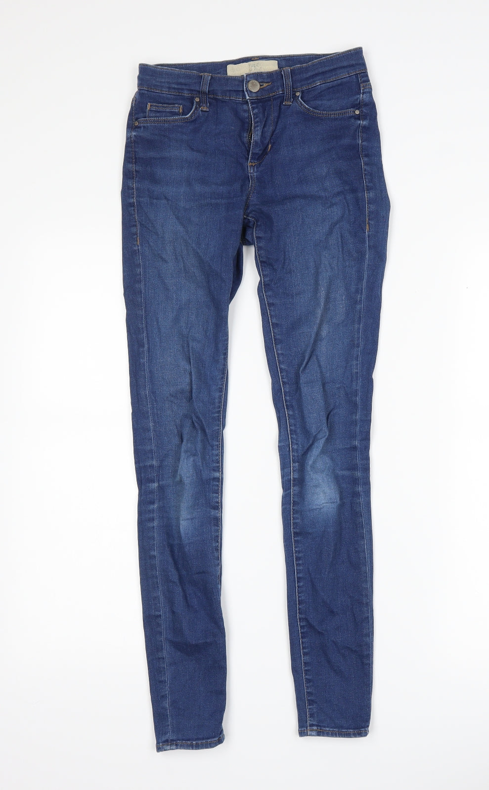Topshop Womens Blue  Denim Skinny Jeans Size 25 in L32 in