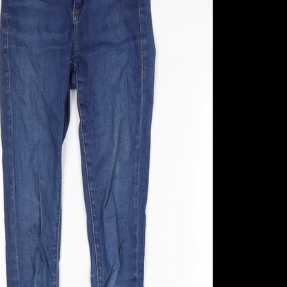 Topshop Womens Blue  Denim Skinny Jeans Size 25 in L32 in