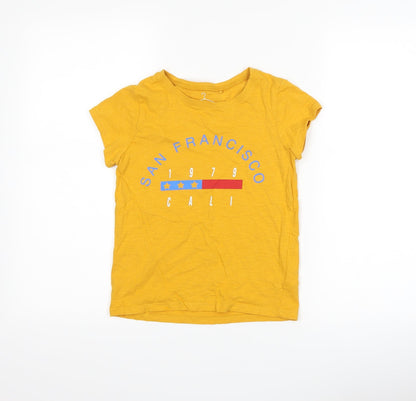 Next Boys Yellow   Basic T-Shirt Size 9 Years  - San Francisco