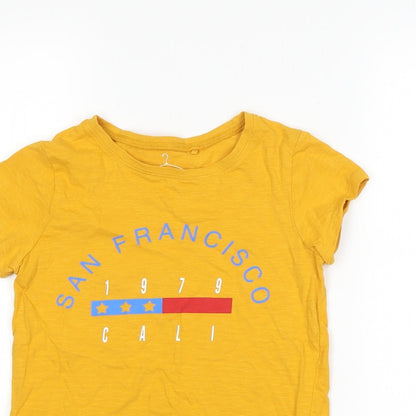 Next Boys Yellow   Basic T-Shirt Size 9 Years  - San Francisco
