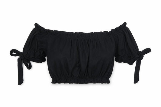 The Rockin Rev Womens Black   Cropped T-Shirt Size 10