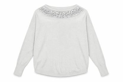 Oasis Womens Grey   Pullover Jumper Size S