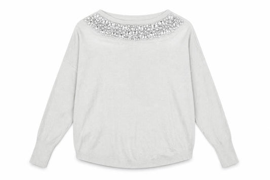Oasis Womens Grey   Pullover Jumper Size S