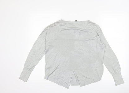 Oasis Womens Grey   Pullover Jumper Size S