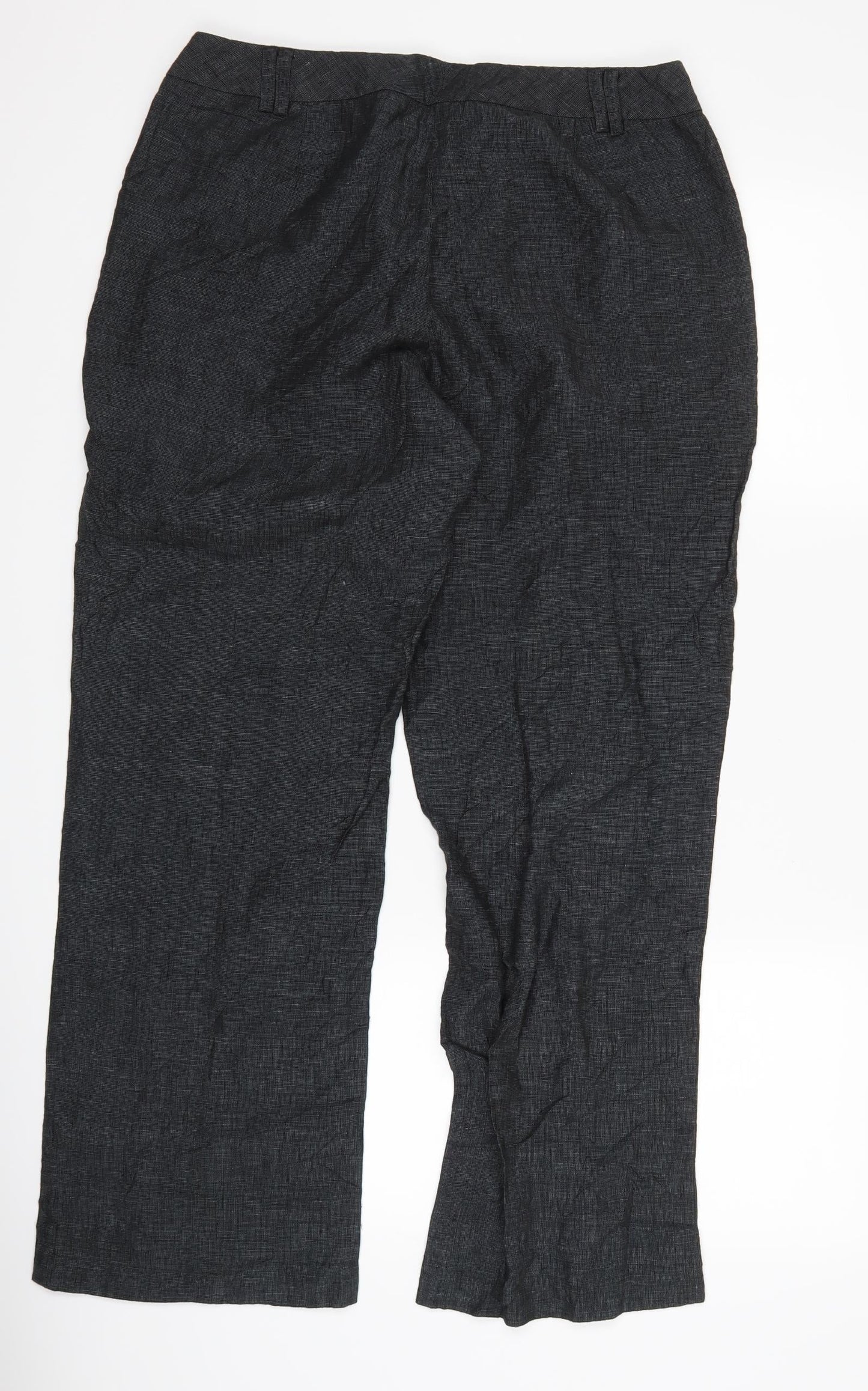 Womens UK Size 14 Marks and Spencer Regular Fit  Black Trousers