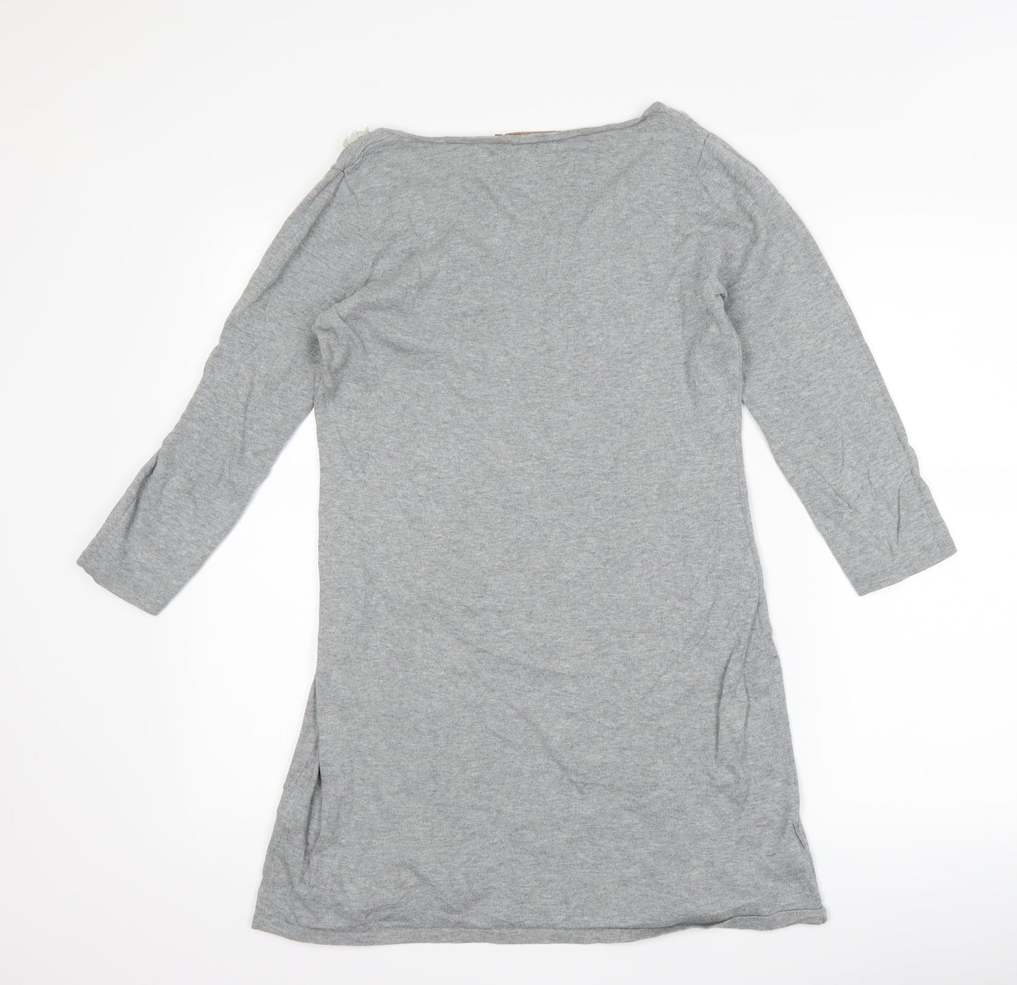 NEXT Womens Grey Floral  Bodycon  Size 12