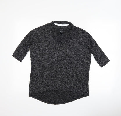 Womens UK Size XS New Look Black Basic T-Shirt