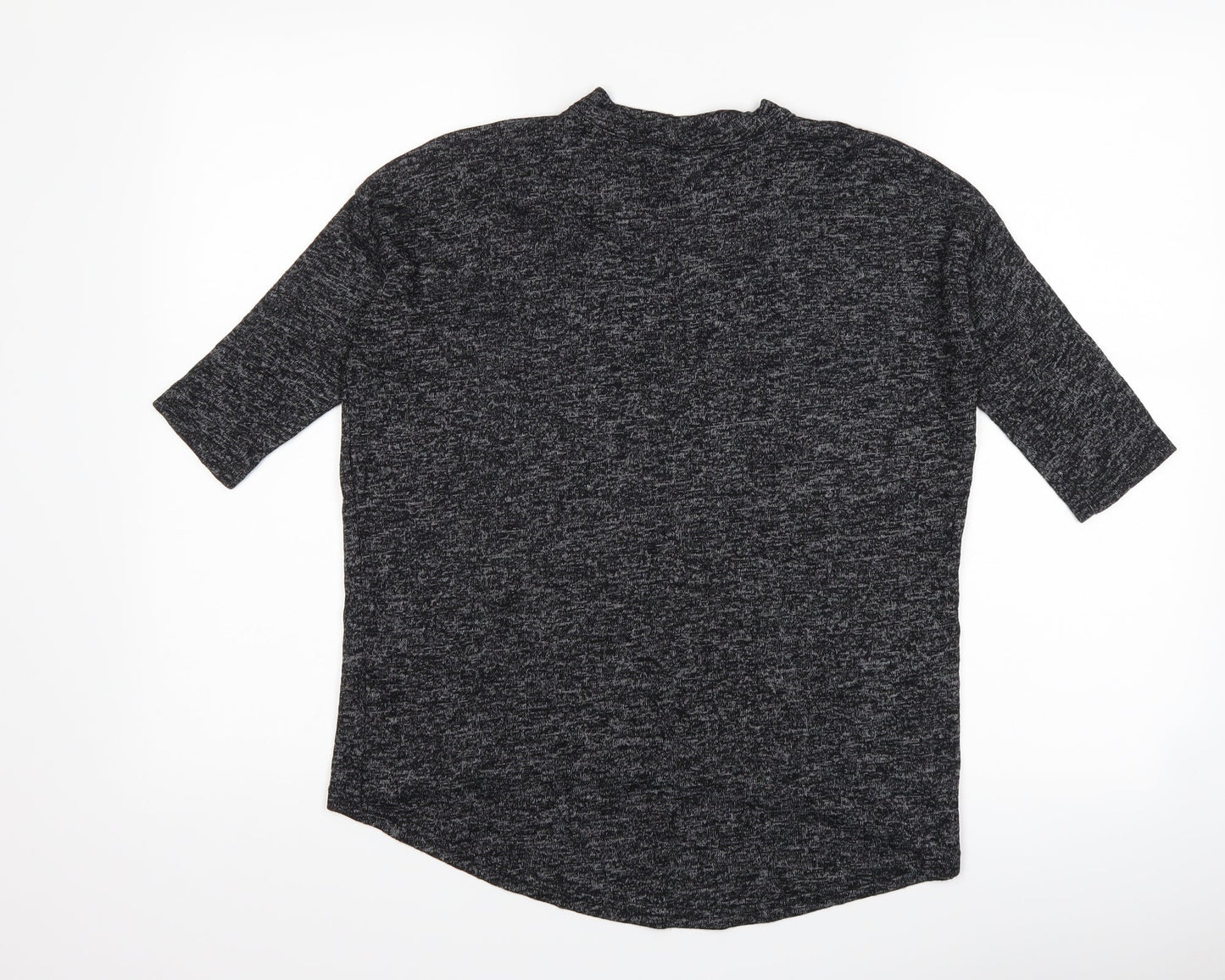 Womens UK Size XS New Look Black Basic T-Shirt