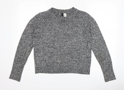 H&M Womens Grey   Pullover Jumper Size XS