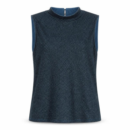 Womens UK Size 10 Topshop Blue Basic T-Shirt