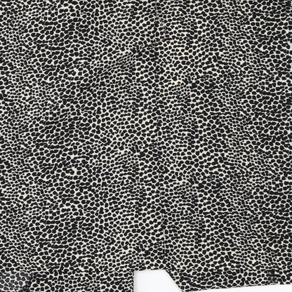 George Womens Black Animal Print  Jacket  Size 14
