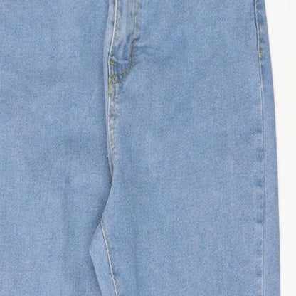 I SAW IT FIRST Womens Black  Denim Cropped Jeans Size 12 L27 in - Frayed Hem